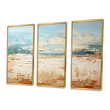 Coastal Beach Sand Whispers I - Multi-Panel Canvas Prints