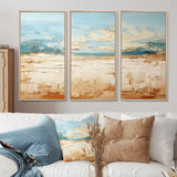 Coastal Beach Sand Whispers I - Multi-Panel Canvas Prints