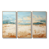 Coastal Beach Sand Whispers I - Multi-Panel Canvas Prints