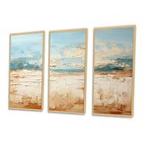 Coastal Beach Sand Whispers I - Multi-Panel Canvas Prints