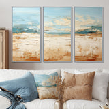Coastal Beach Sand Whispers I - Multi-Panel Canvas Prints