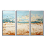 Coastal Beach Sand Whispers I - Multi-Panel Canvas Prints