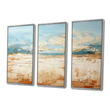 Coastal Beach Sand Whispers I - Multi-Panel Canvas Prints