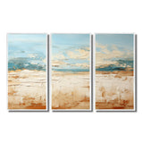 Coastal Beach Sand Whispers I - Multi-Panel Canvas Prints