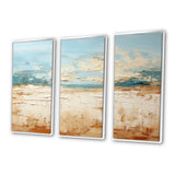 Coastal Beach Sand Whispers I - Multi-Panel Canvas Prints