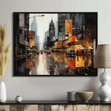 Cityscape Collage V - Abstract Canvas Wall Art