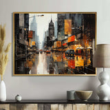 Cityscape Collage V - Abstract Canvas Wall Art