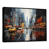 Cityscape Collage VI - Abstract Canvas Wall Art