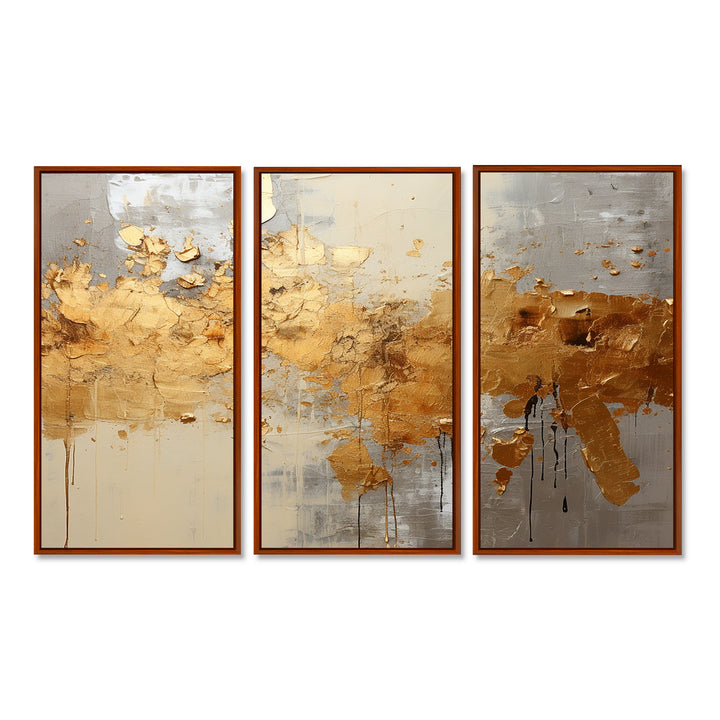 Golden Gleam V - Multi-Panel Canvas Prints