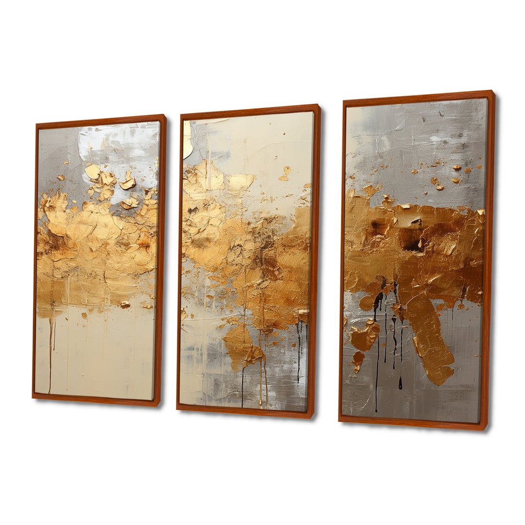 Golden Gleam V - Multi-Panel Canvas Prints