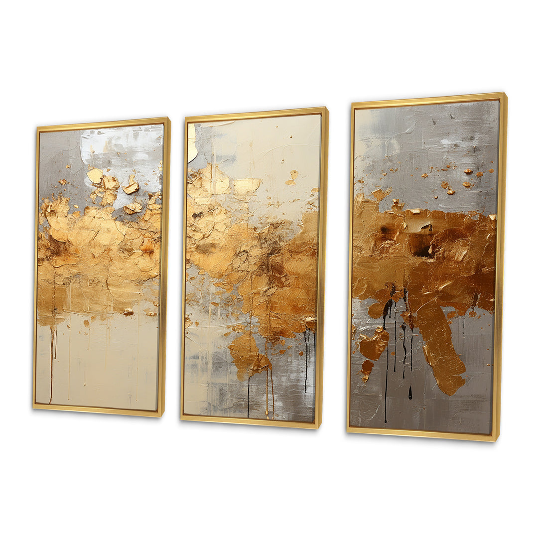Golden Gleam V - Multi-Panel Canvas Prints