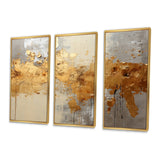 Golden Gleam V - Multi-Panel Canvas Prints