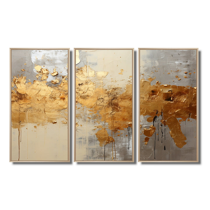Golden Gleam V - Multi-Panel Canvas Prints