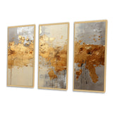 Golden Gleam V - Multi-Panel Canvas Prints
