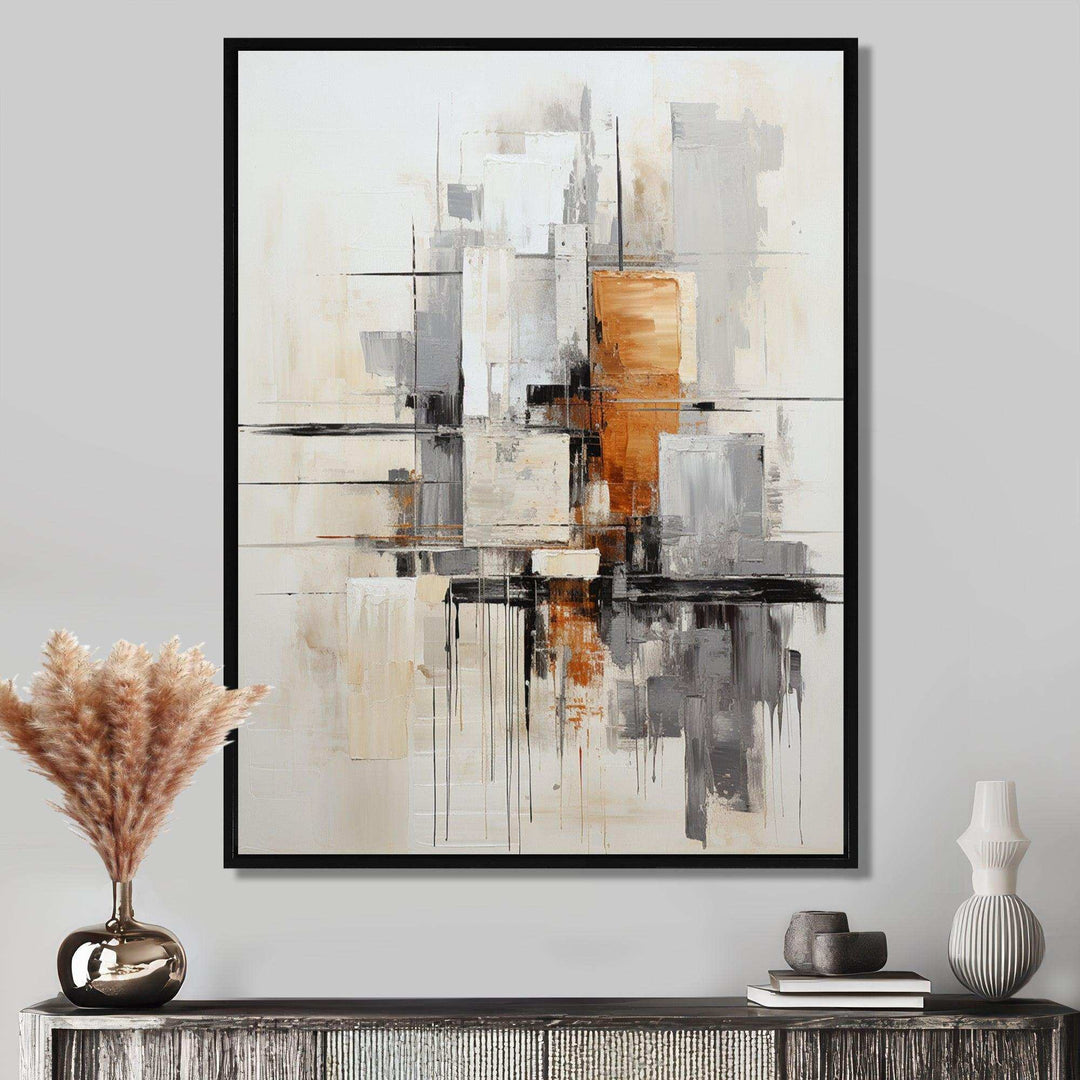 Minimalist Montage IV - Abstract Canvas Wall Art