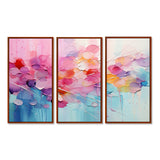 Pink Blue Pastel Patchwork - Multi-Panels