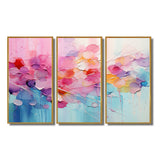 Pink Blue Pastel Patchwork - Multi-Panels