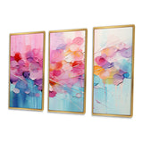 Pink Blue Pastel Patchwork - Multi-Panels