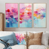 Pink Blue Pastel Patchwork - Multi-Panels