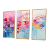 Pink Blue Pastel Patchwork - Multi-Panels