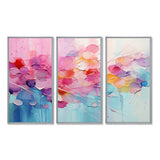 Pink Blue Pastel Patchwork - Multi-Panels