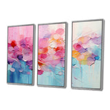 Pink Blue Pastel Patchwork - Multi-Panels