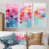 Pink Blue Pastel Patchwork - Multi-Panels
