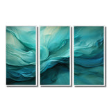Turquoise Tranquility V - 3-Piece Canvas Wall Art