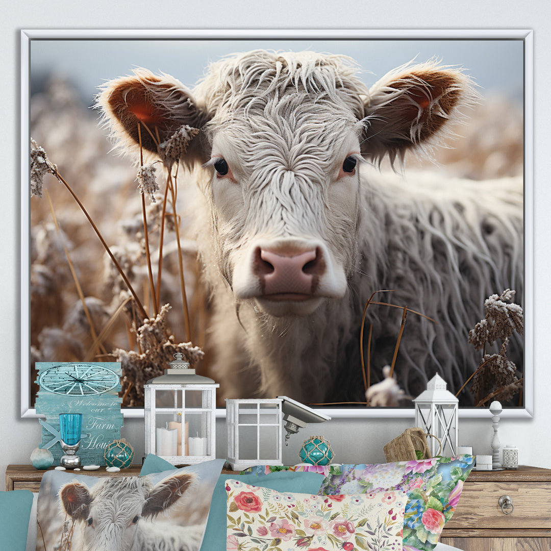 Cow Portrait Photography - Cow Home Decor Art