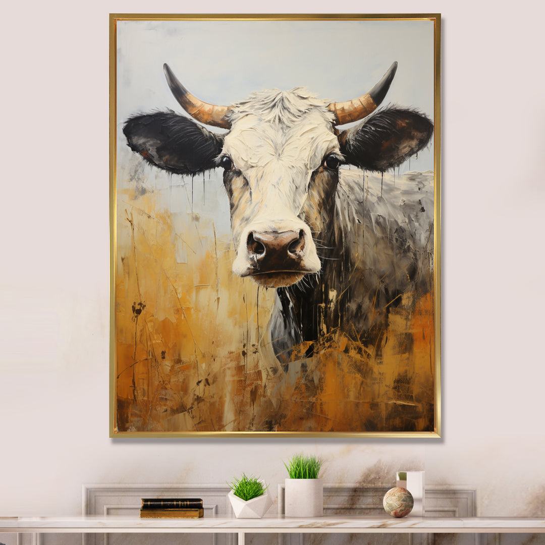 Cow Bovine Brilliance - Cow Living Room Wall Art