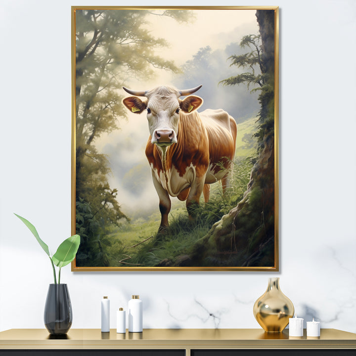 Cow Contemplation - Cow Wall Decor