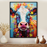 Cow Whimsy - Animals Canvas Wall Art