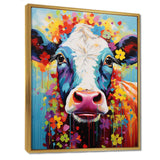 Cow Whimsy - Animals Canvas Wall Art