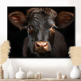 Cow Portrait - Animals Canvas Wall Art