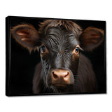 Cow Portrait - Animals Canvas Wall Art