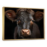 Cow Portrait - Animals Canvas Wall Art