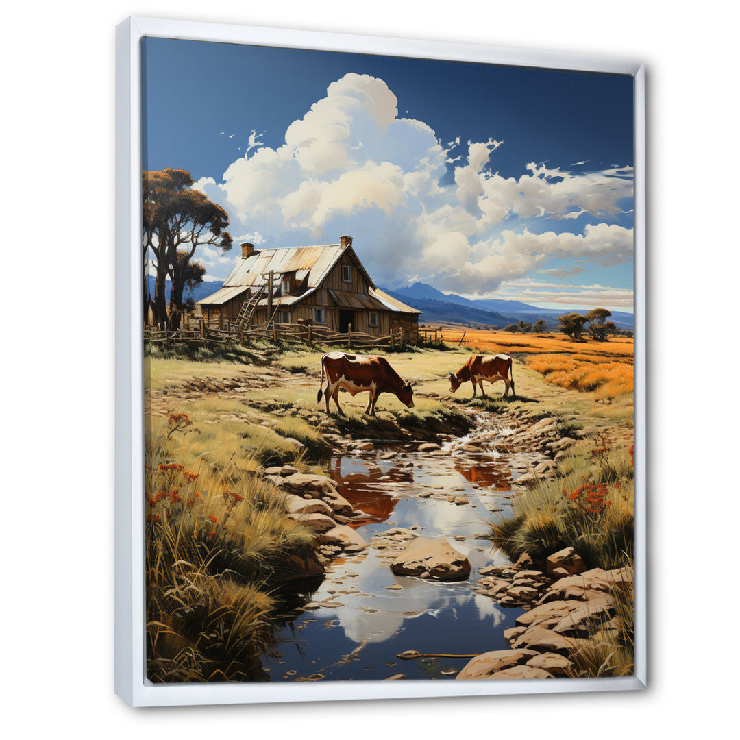 Cow Rural Serenade - Cow Wall Art Prints
