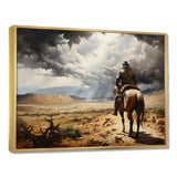 Cowboy Calm Before The Storm - People Canvas Wall Art