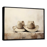 Cowboy Hat Minimalism Style III - People Canvas Wall Art