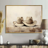 Cowboy Hat Minimalism Style III - People Canvas Wall Art