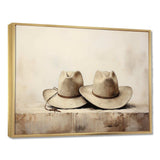 Cowboy Hat Minimalism Style III - People Canvas Wall Art