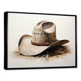 Cowboy Hat Minimalism Style V - People Canvas Wall Art