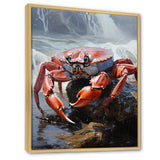 Crab Coastal Sentry - Crab Living Room Wall Art