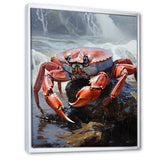 Crab Coastal Sentry - Crab Living Room Wall Art