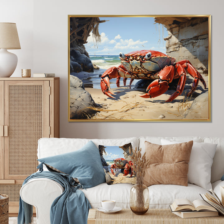 Crabs Corner - Crab Canvas Wall Art