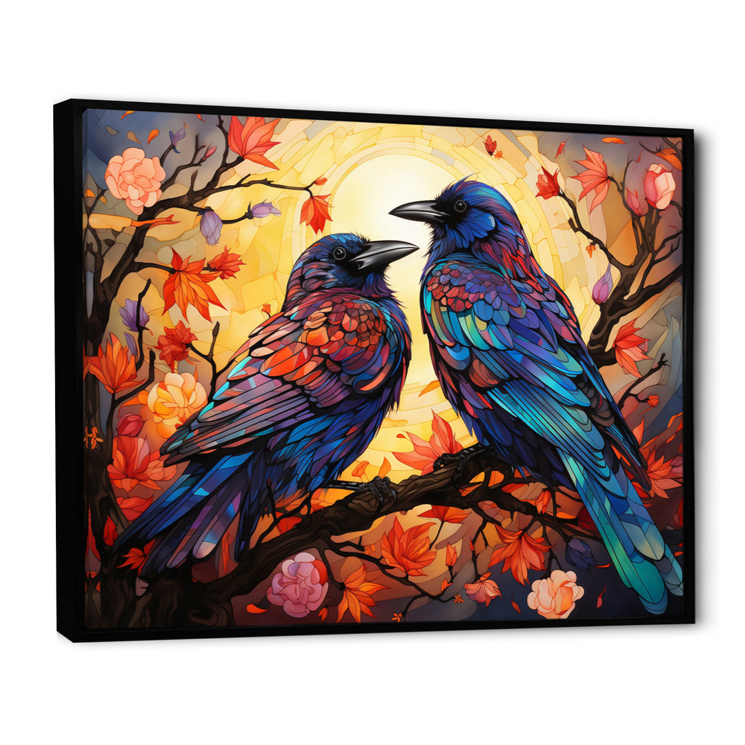 Crow Chromatic Monarchs - Crow Bedroom Wall Art