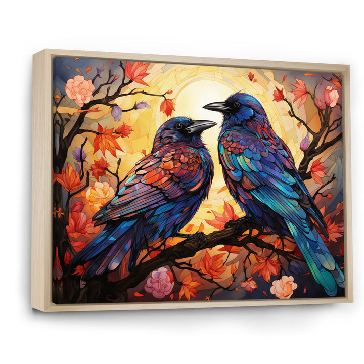 Crow Chromatic Monarchs - Crow Bedroom Wall Art