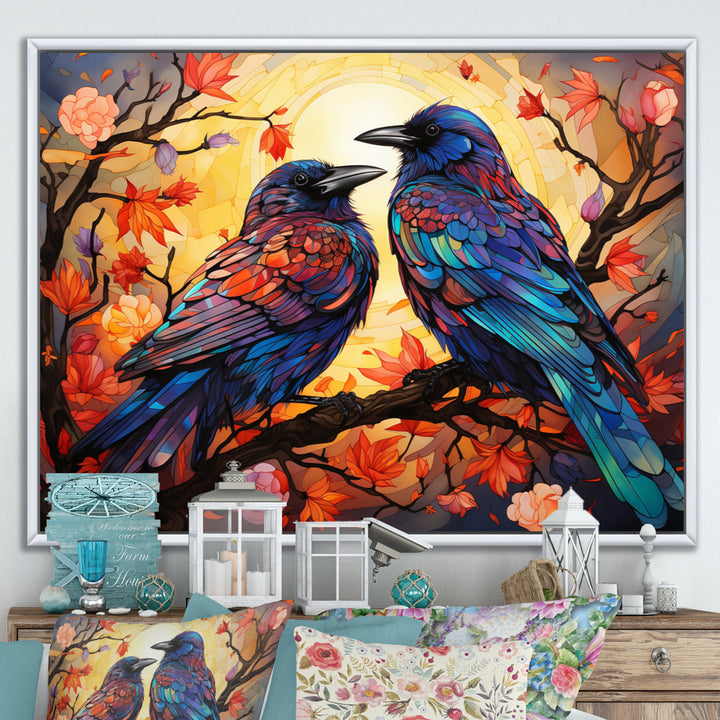 Crow Chromatic Monarchs - Crow Bedroom Wall Art