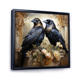 Crow Golden Elegance - Crow Wall Decor