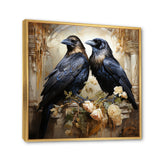 Crow Golden Elegance - Crow Wall Decor